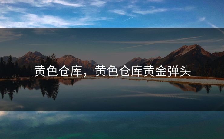 黄色仓库,黄色仓库黄金弹头 黄色仓库,黄色仓库黄金弹头